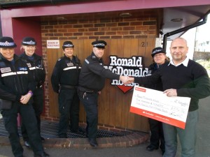 Sussex Police - Ronald McDonald House doation 201502
