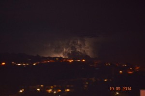 Lightning over Newhaven in 2014 by Daniel Partridge