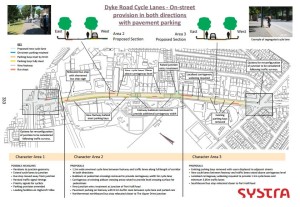 Dyke Road cycle lanes