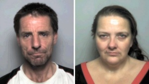 Jailed Gordon Lecheminant and Nicole Boarer