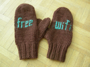 Free wifi mittens by Dory Kornfeld on Flickr