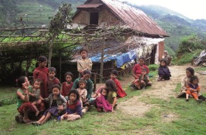 Children in Malagiri in Nepal