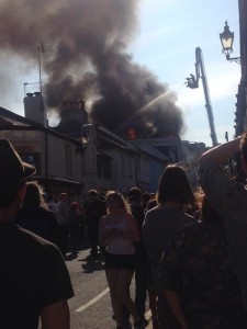 Fire and smoke at the Argus Lofts in Brighton