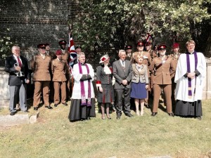 The 200th anniversary of the victory at Waterloo was commemorated by the Hove tomb of a veteran of the battle