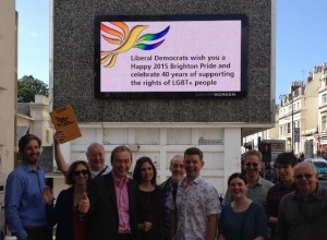 Tim Farron with Brighton and Hove Lib Dems