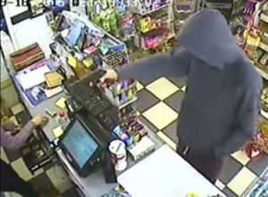 CCTV Elm Stores robbery 201509 YouTube still