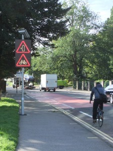 Peacock lane PTW and Cycle sign