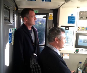 Peter Kyle shadows a train driver