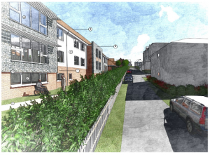 An artist's impression of the care home planned for the old St Aubyns School site in Rottingdean