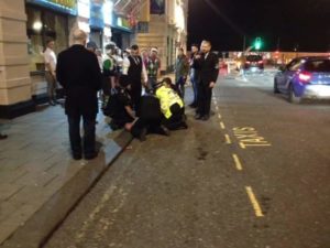 Police arrest a man suspected of assault in West Street, Brighton