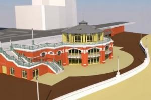 An artist's impression of the proposed replacement Shelter Hall on Brighton seafront