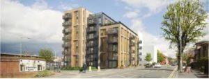 An artist's impression of the Artisan apartments in Hove