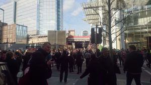 London Bridge evacuation by Jamie Fawcett on Twitter