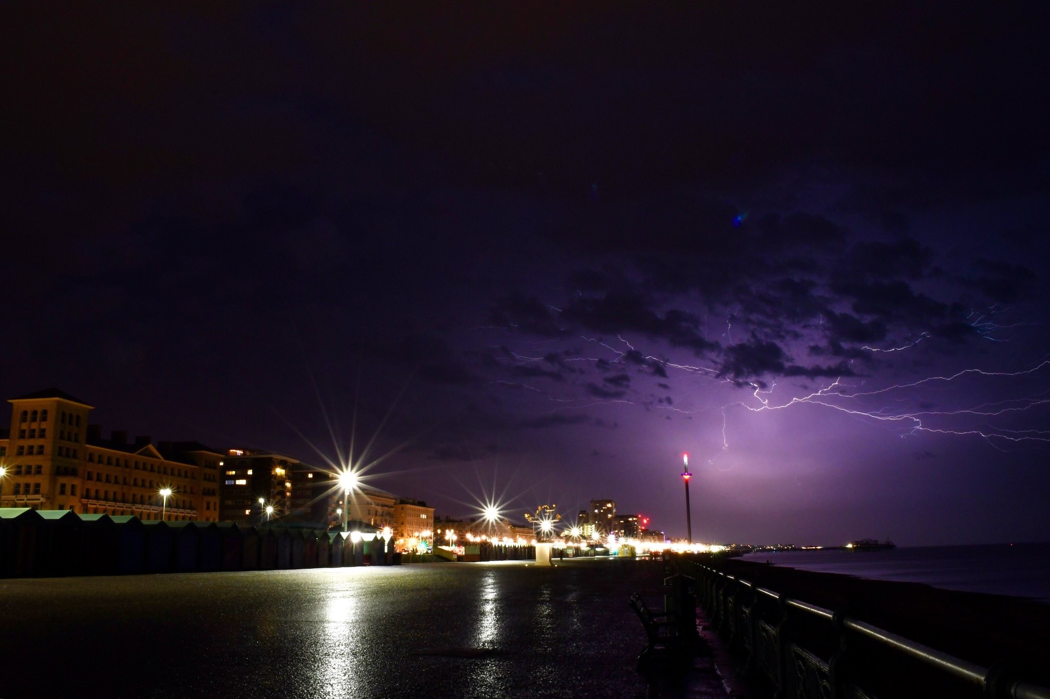 In Pictures Dry Lightning Storm From Brighton Brighton And Hove News 