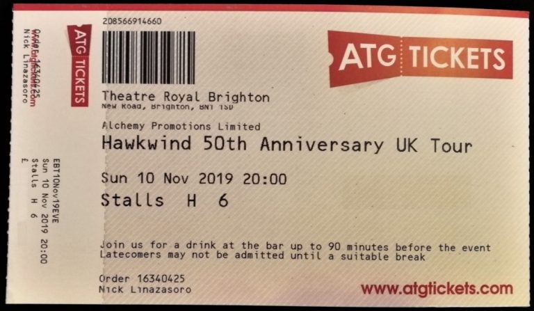 hawkwind 50th anniversary tour merchandise