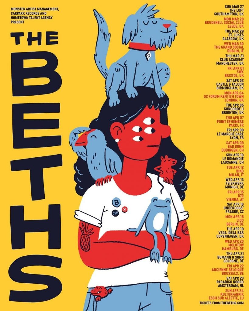 The Beths are returning to Brighton as part of 24date UK & European