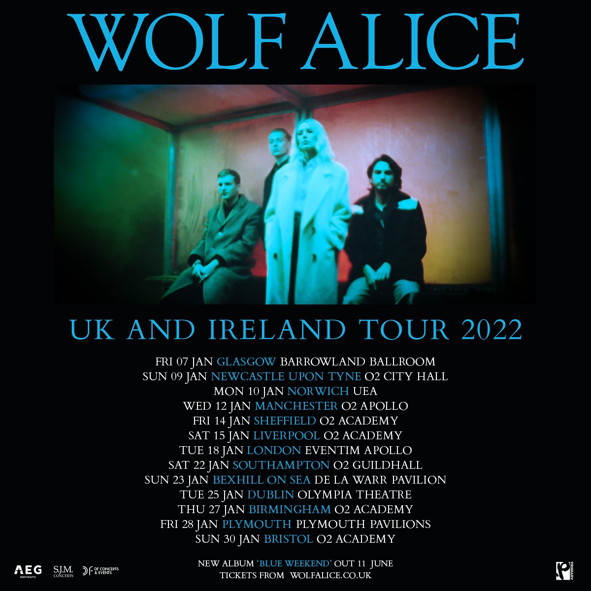 wolf alice tour poster