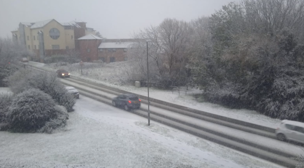 Snow falls across Brighton and Hove as Met Office issues further